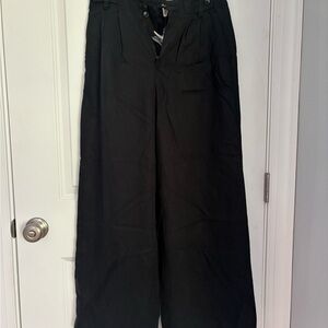 Madewell Black Tailored Wide Leg Pants